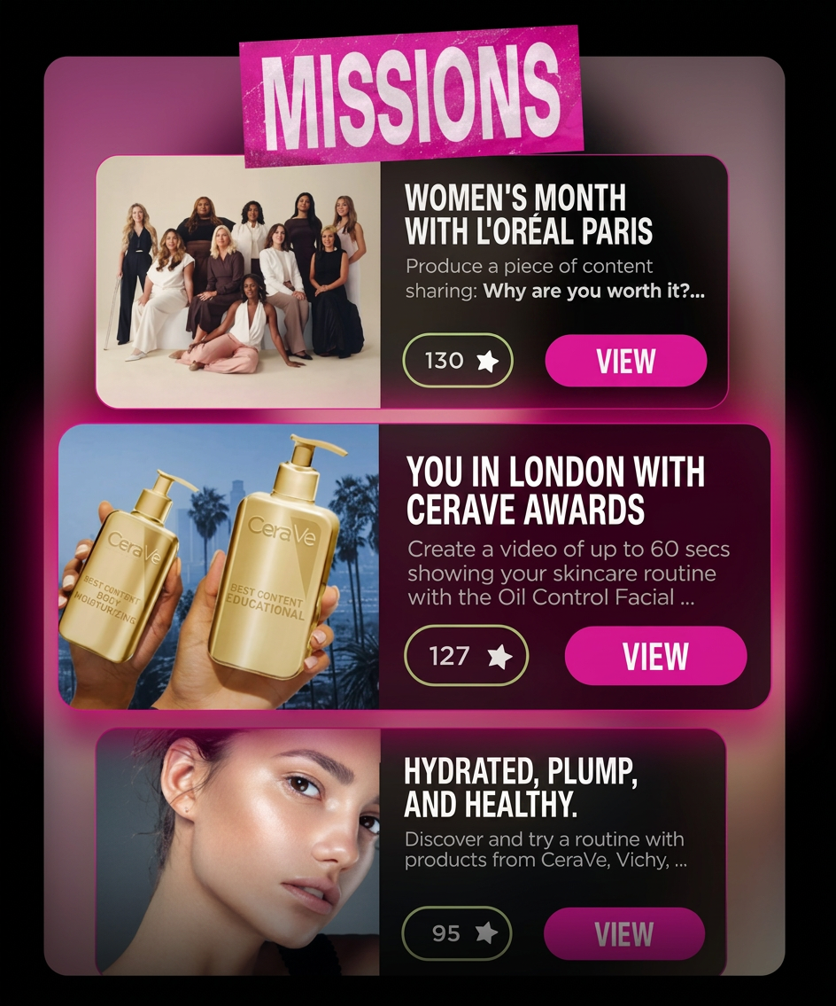 Missions Lorealistar