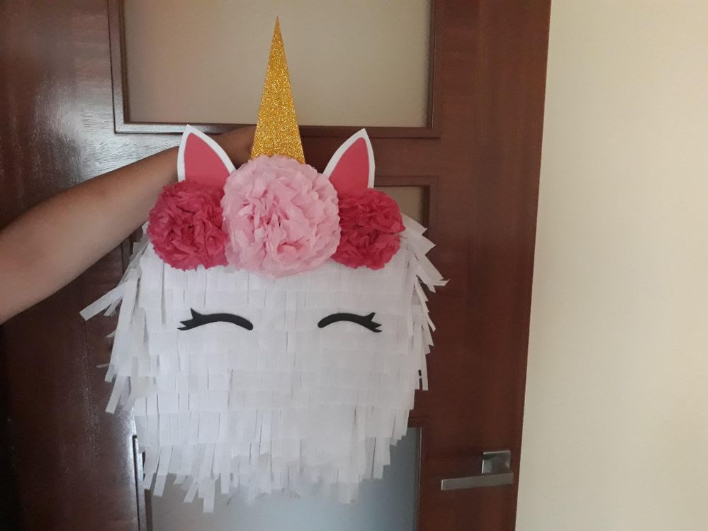 Pequeña piñata de Unicornio 35 cm