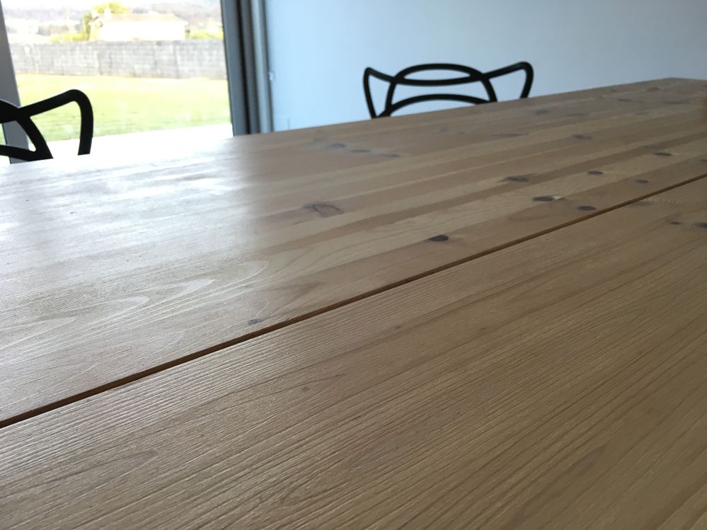 Mesa de madera de pino alistonado Comunidad Leroy Merlin Comunidad
